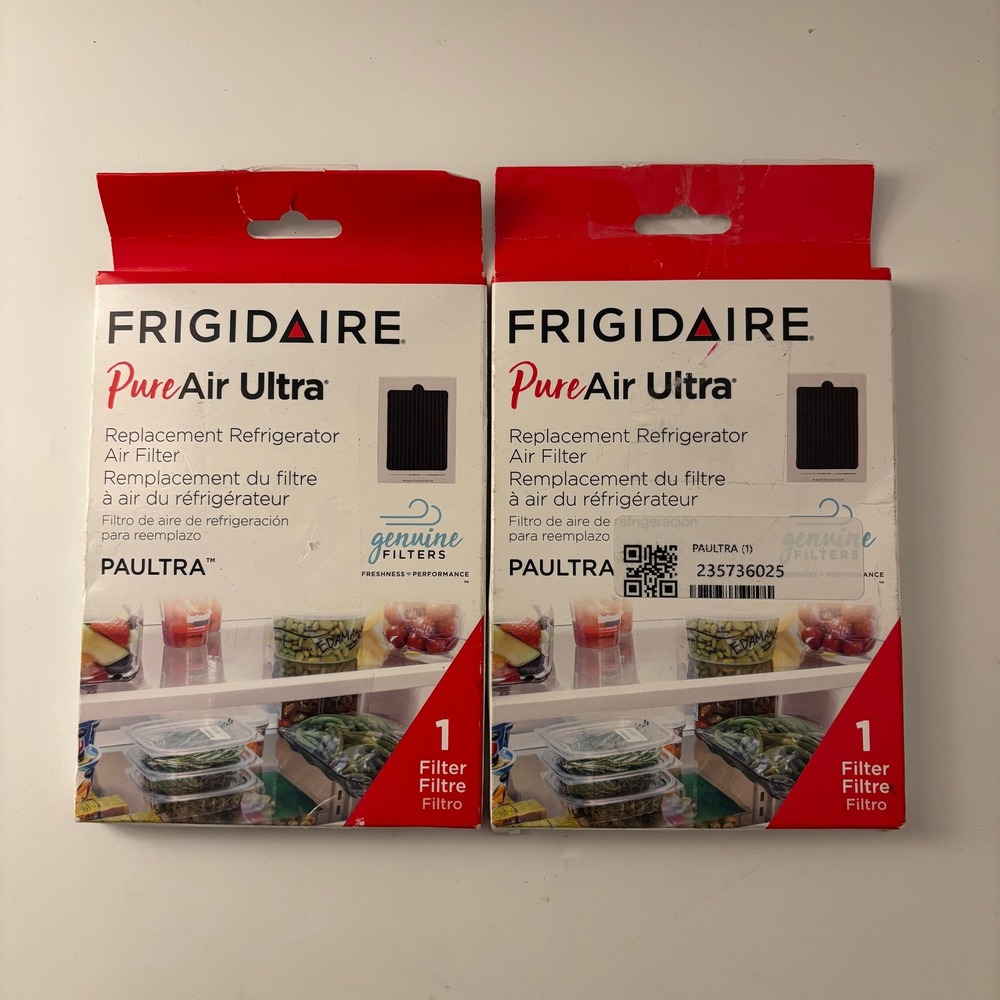 QTY 2 Frigidaire PureAir Ultra Refrigerator Air Filter PAULTRA  Genuine White